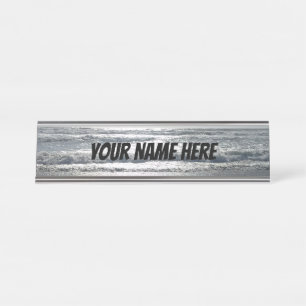 Porte-nom Pour Bureau Plage de Cocoa