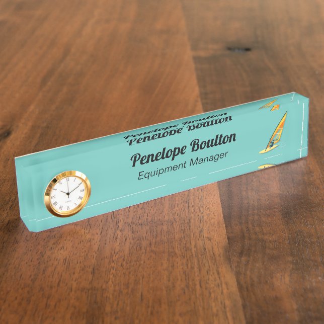 Porte-nom Pour Bureau Planche à voile (Taille)