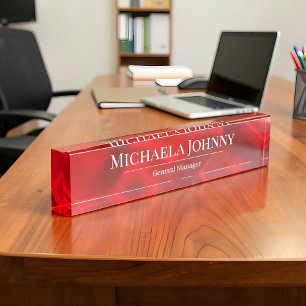 Porte-nom Pour Bureau Planificateur de Mariage Personnalisé Finition Sat