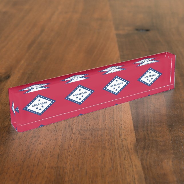 Porte-nom Pour Bureau Plaque de bureau patriotique avec Drapeau de l'Ark (Taille)