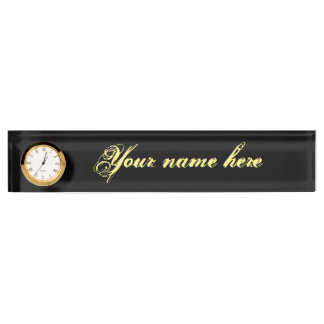 Porte-nom Pour Bureau Plaque De Désignation Du Bureau Avec Horloge