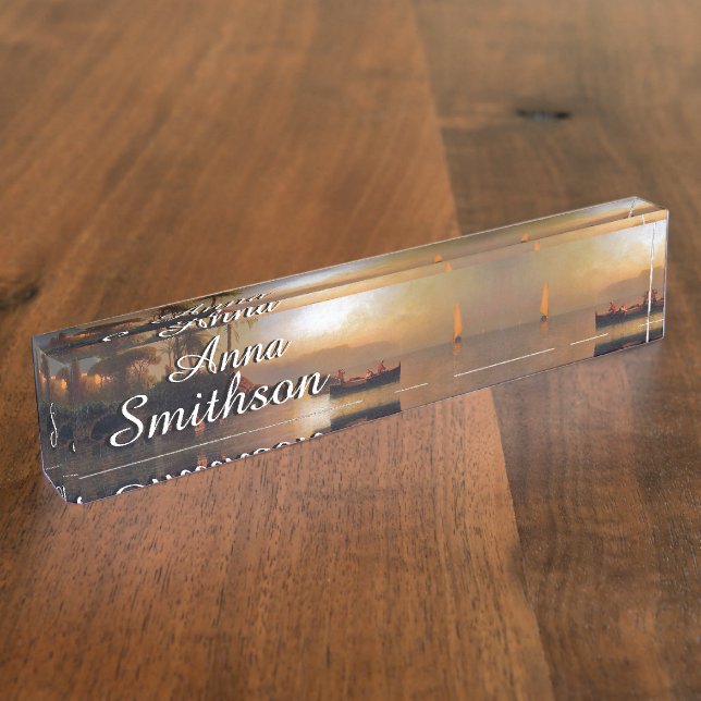 Porte-nom Pour Bureau Plaque d'identification de bateaux de l'Italie (Taille)