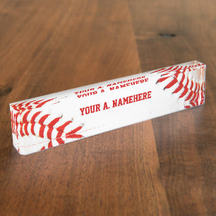 Porte-nom Pour Bureau Plaque d'identification du bureau de base-ball