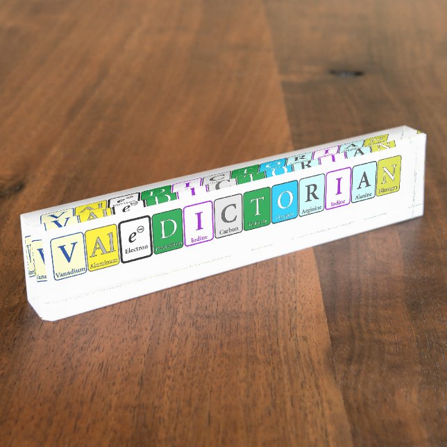 Porte-nom Pour Bureau Plaque signalétique valedictorian pour bureau (Taille)