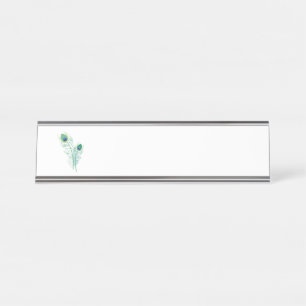 Porte-nom Pour Bureau Plumes de paquetage