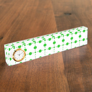 Porte-nom Pour Bureau Points verts pois, Motif à pois, Pois, Pointillé
