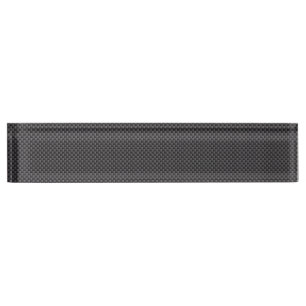 Porte-nom Pour Bureau Polymère noir et gris de fibre de carbone