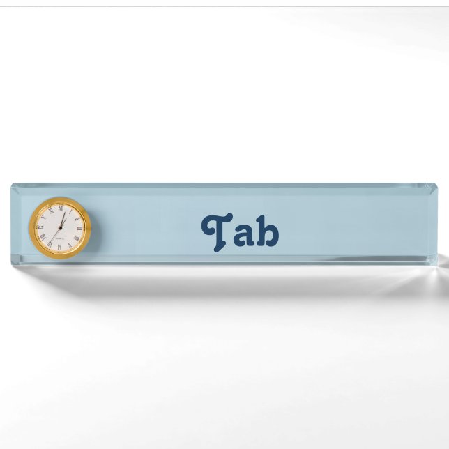 Porte-nom Pour Bureau Porte-étiquette de bureau (Devant)