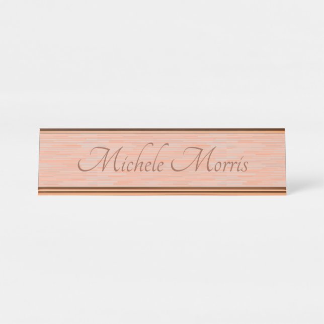 Porte-nom Pour Bureau Porte-nom de bureau - Dégradé 2 (Devant)