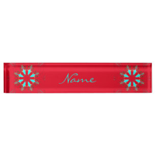 Porte-nom Pour Bureau Pow-wow Plumes de Tête de Flèche