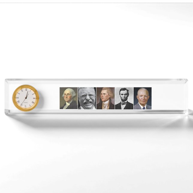 Porte-nom Pour Bureau Président des États-Unis (Devant)