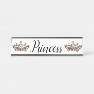 Porte-nom Pour Bureau "Princesse"