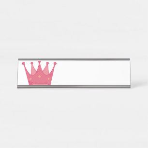 Porte-nom Pour Bureau Princesse Couronne
