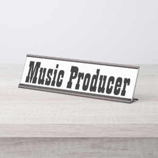 Porte-nom Pour Bureau Producteur de musique