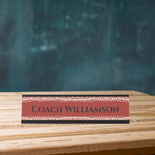 Porte-nom Pour Bureau Professeur Enseignant Coach Professionnel Décorat