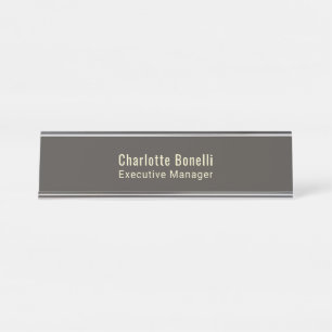Porte-nom Pour Bureau Professionnel Minimaliste Moderne Simple