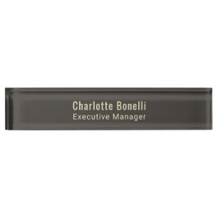 Porte-nom Pour Bureau Professionnel Minimaliste Moderne Simple 