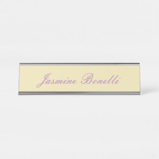 Porte-nom Pour Bureau Professionnel Moderne Minimaliste Pastel Couleur B