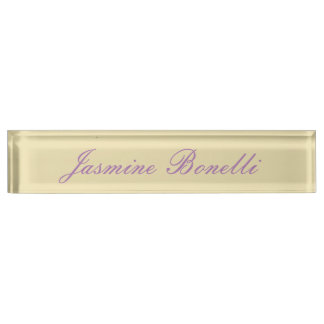 Porte-nom Pour Bureau Professionnel Moderne Minimaliste Pastel Couleur B