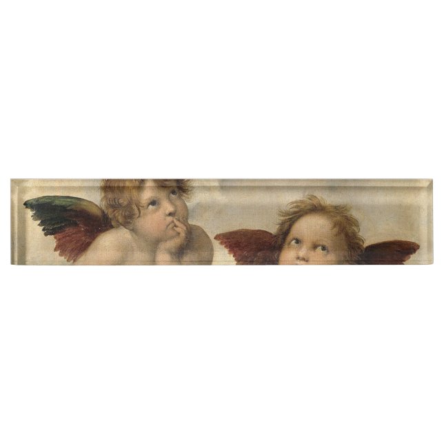Porte-nom Pour Bureau Raphael Cherubs Angels (Devant)