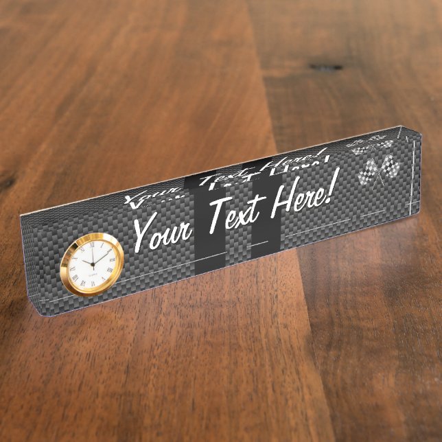 Porte-nom Pour Bureau Rayures de emballage modernes de drapeaux dans le (Taille)