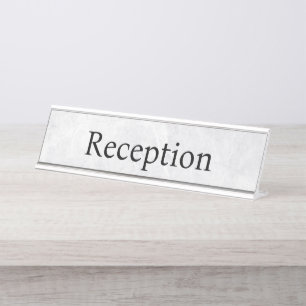 Porte-nom Pour Bureau Réception de bureau professionnelle