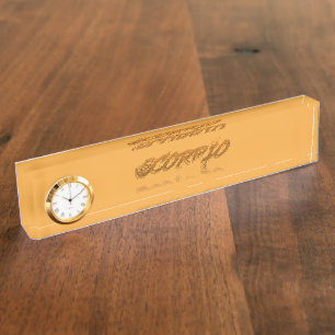Porte-nom Pour Bureau Reflet du Scorpion