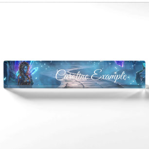 Porte-nom Pour Bureau Reine extraterrestre mystique - Gardienne du Royau