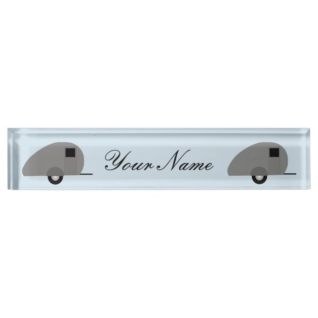 Porte-nom Pour Bureau Remorque minuscule Thunder_Cove de larme (Devant)