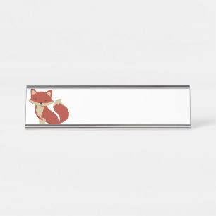 Porte-nom Pour Bureau Renard