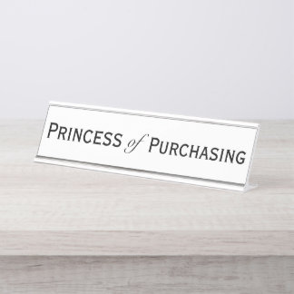 Porte-nom Pour Bureau Responsable des achats Princess Woman