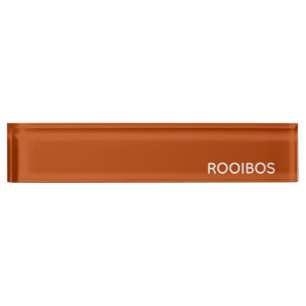 Porte-nom Pour Bureau Rooibos rouge brun nom