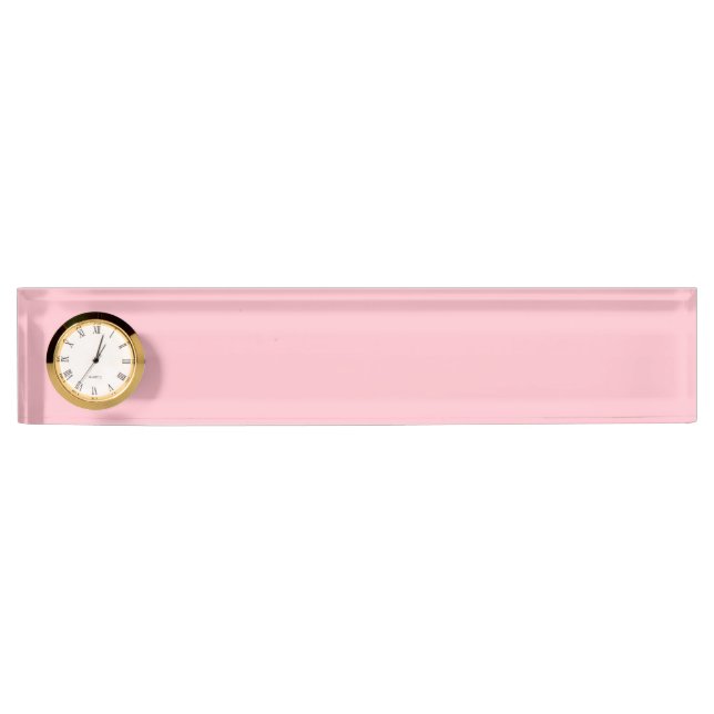 Porte-nom Pour Bureau rose (Devant)