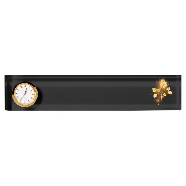 Porte-nom Pour Bureau Rose d'or ( rose d'or ) (Devant)
