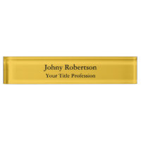 Saffron Golden Jaune Plaine Élégante Professionnel