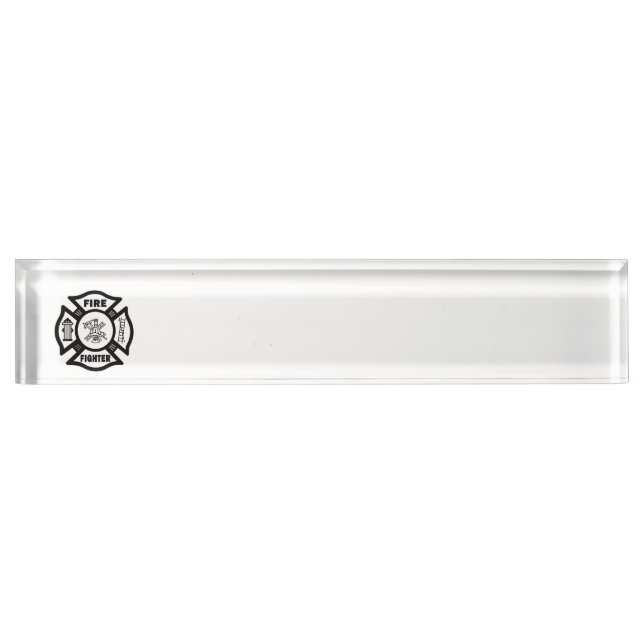 Porte-nom Pour Bureau Sapeur-pompier (Devant)