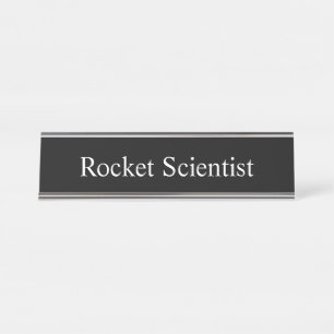 Porte-nom Pour Bureau Scientifique de Rocket,