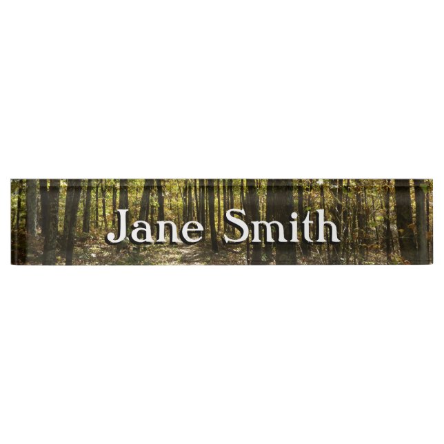 Porte-nom Pour Bureau Sentier des Appalaches en octobre à Shenandoah (Devant)