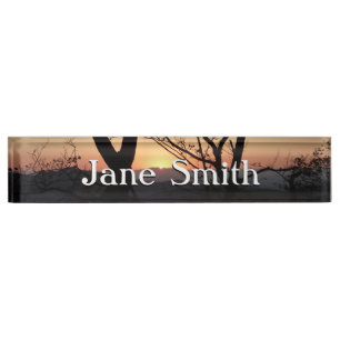 Porte-nom Pour Bureau Shenandoah Sunset National Park Paysage