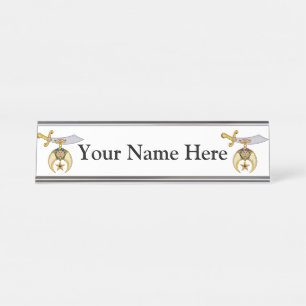 Porte-nom Pour Bureau Shriners