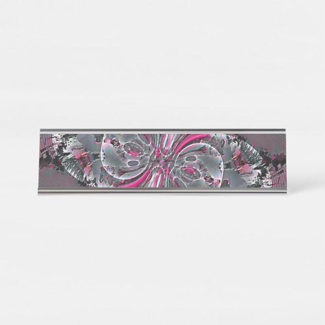 Porte-nom Pour Bureau Signaux mixtes (Devant)