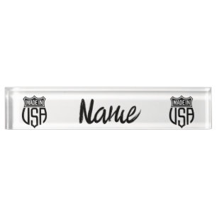 Porte-nom Pour Bureau Signet Fabriqué aux États-Unis Thunder_Cove