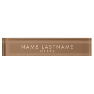 Porte-nom Pour Bureau Simple minimaliste classique moderne Nom personnal