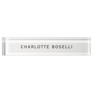 Porte-nom Pour Bureau Simple minimaliste élégant classique professionnel