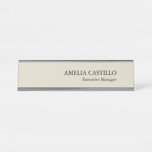 Porte-nom Pour Bureau Simple minimaliste moderne
