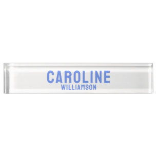 Porte-nom Pour Bureau Simple moderne audrétro bleu clair