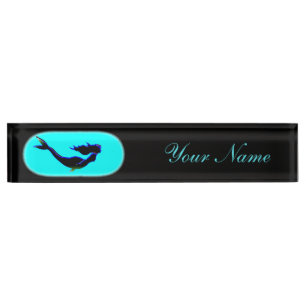 Porte-nom Pour Bureau sirène sous-marine de natation