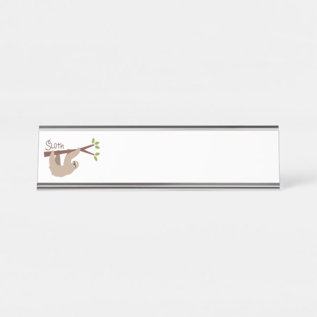 Porte-nom Pour Bureau Sloth (Devant)