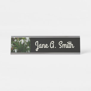 Porte-nom Pour Bureau Snowdrops I