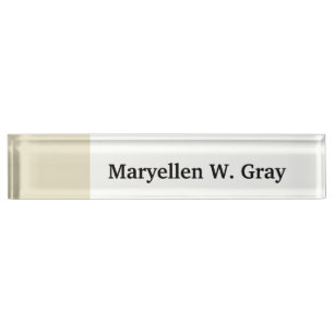 Porte-nom Pour Bureau Solid Color: Sable Beige